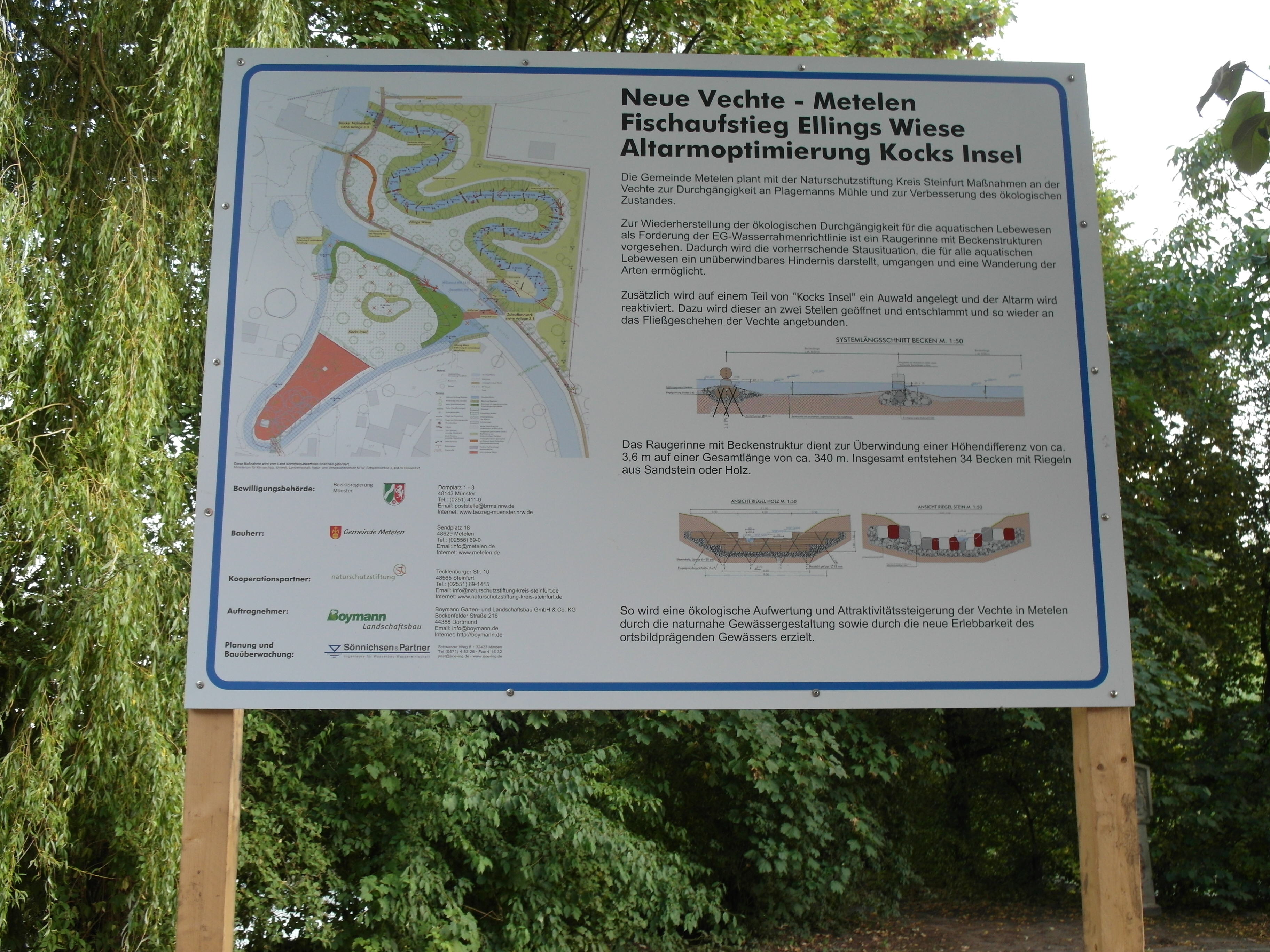 Fischweg Plagemanns Mühle (Metelen) und Projekt “Swimway Vecht”